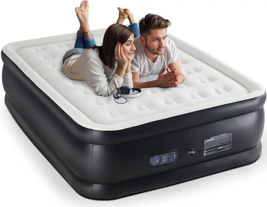 Inflatable Air Mattress with Built-in